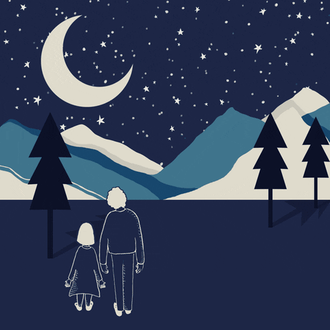 Starry Sky Night Good Evening GIF