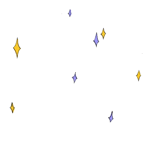 Starry Sky with Purple and Yellow Diamonds