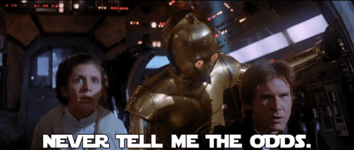Stars Wars Never Tell Me The Odds GIF