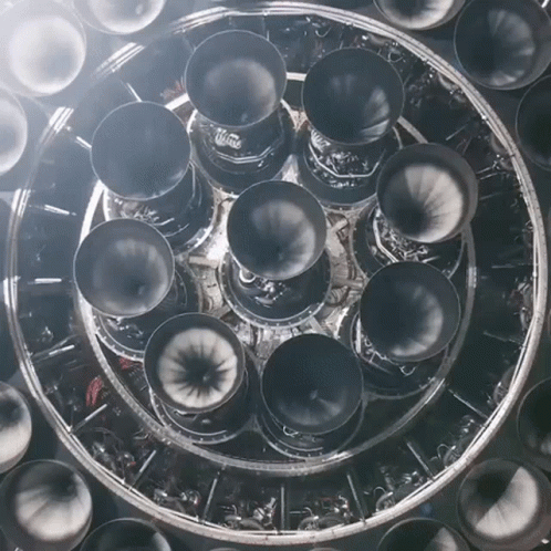 Starship Super Heavy Engine Revolving GIF