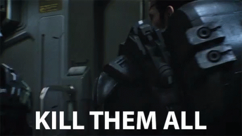 Starship Troopers Kill Them All GIF