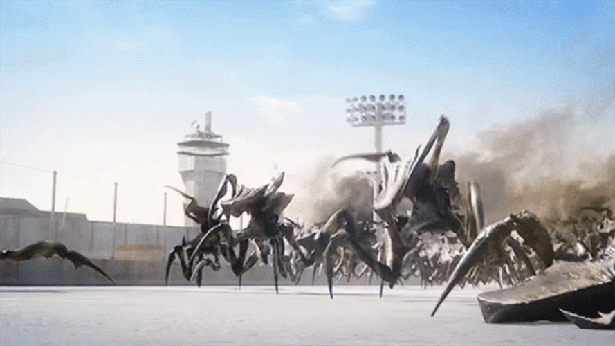 Starship Troopers Swarming Arachnids GIF