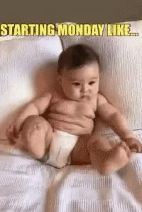 Starting Manic Monday Like A Falling Baby GIF