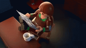 Startled Brody Fall Out GIF