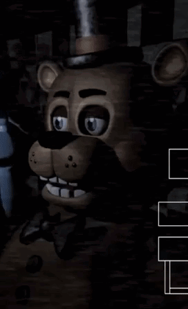 Startled Freddy Fazbear Rolling Eyes Meme GIF