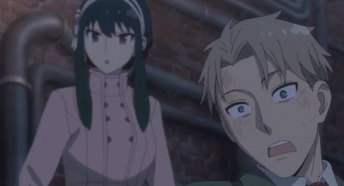 Startled Loid Forger Shocked Reaction GIF