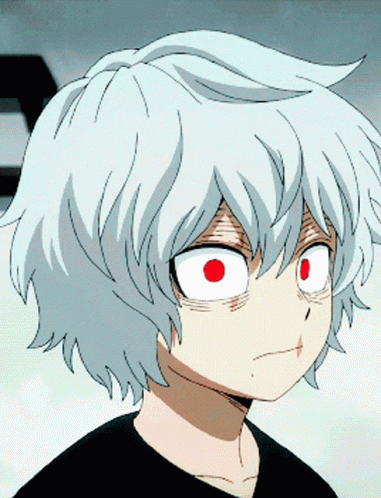 Startled Reaction Tomura Shigaraki GIF