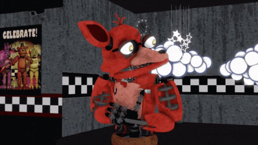 Startling Foxy FNAF Jumpscare GIF