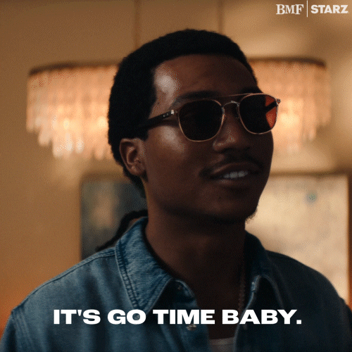 Starz Cool Black Dude Its Go Time Baby GIF