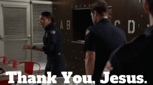 Station 19 Victoria Hughes Thank You Jesus GIF