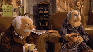 Statler And Waldorf Choreographed Head Movements GIF