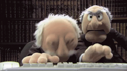 Statler And Waldorf Speed Typing GIF