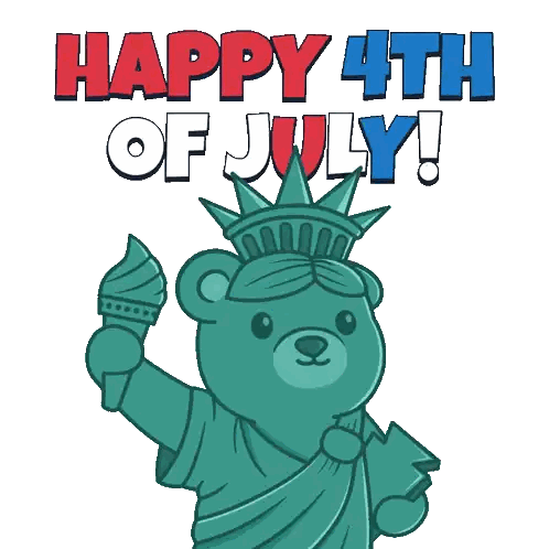 Statue of Liberty Bear Holding Torch