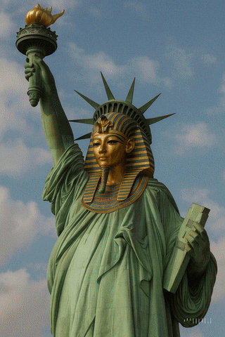 Statue of Liberty With Pharaoh Head