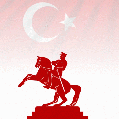 Statue of Man on Horse Poster 19 Mayis