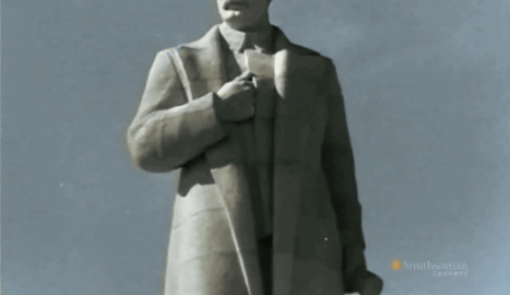 Statue of Man with Smithsonian Watermark