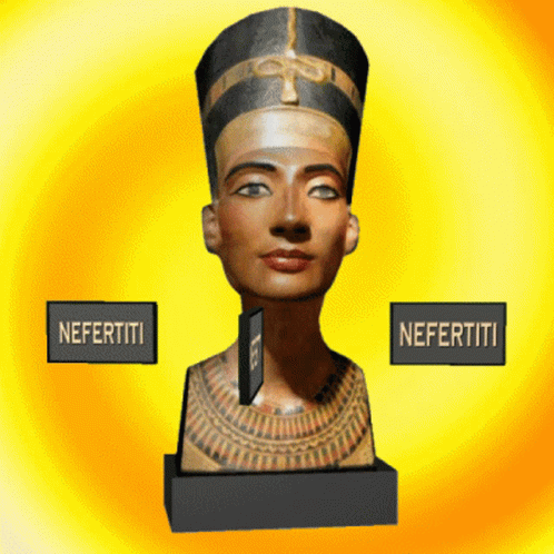 Statue of Nefertiti on Pedestal