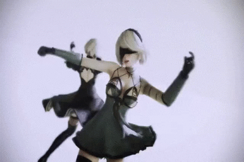 Statue Of Woman Holding Gun GIF