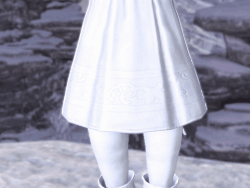 Statue of Woman in White Dress