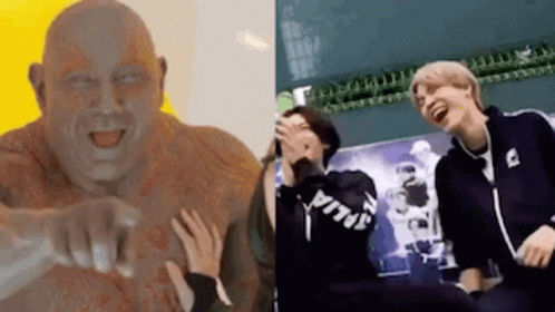 Statue Pointing At People Laughing GIF