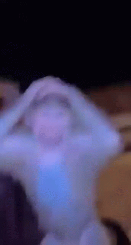 Statue With Blue Light From Eyes