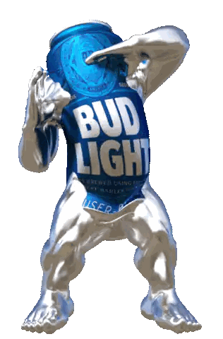 Statue with Bud Light Can