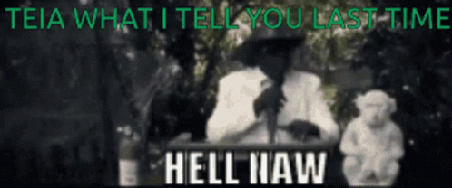 Statue with Teia What I Tell You Last Time