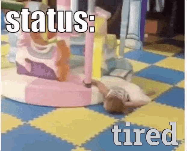 Status Tired Kid GIF