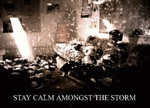 Stay Calm Amongst The Storm GIF