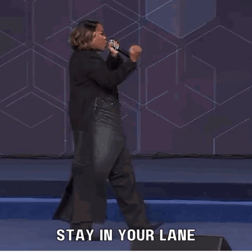 Stay In Your Lane Sarah Jakes Roberts GIF