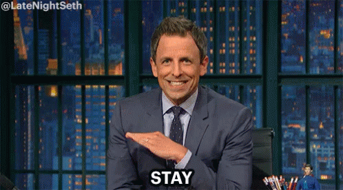 Stay In Your Lane Seth Meyers GIF