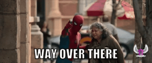Stay In Your Lane Spiderman GIF