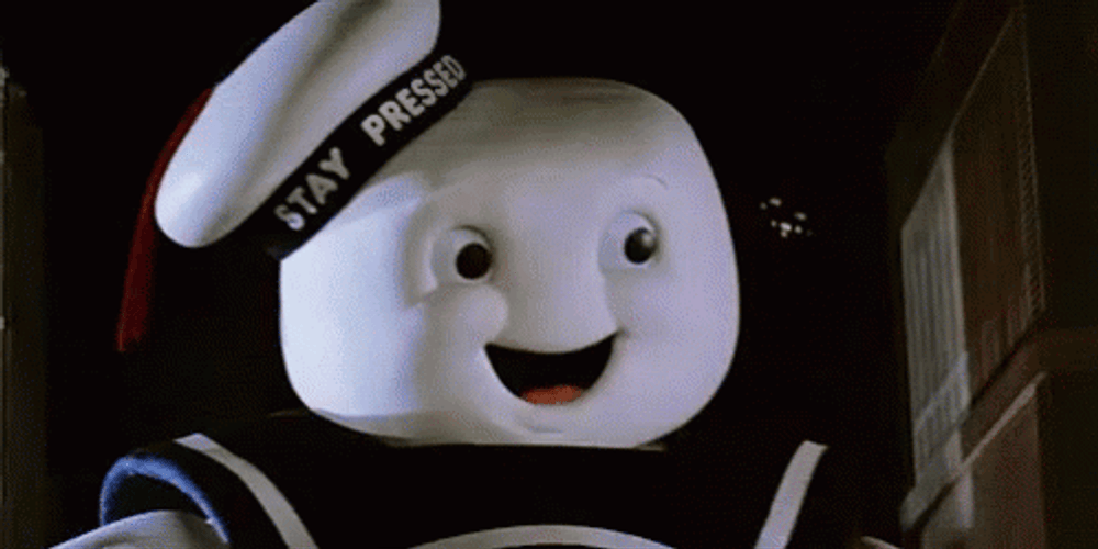 Stay Puft Adorable Giant Marshmallow Man GIF
