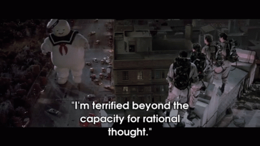 Stay Puft Giant Marshmallow Man Ghostbusters GIF