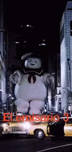 Stay Puft Marshmallow Man Giant Candy GIF