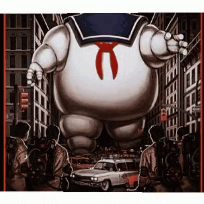 Stay Puft Marshmallow Man Ghostbusters Mobile Art GIF