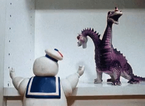 Stay Puft Marshmallow Man Toy Loop GIF