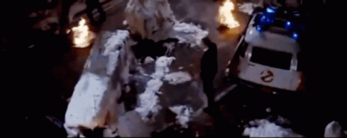 Stay Puft Liquified Giant Marshmallow Man GIF