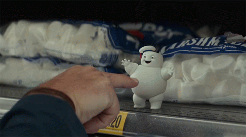 Stay Puft Marshmallow Man Naughty Candy GIF