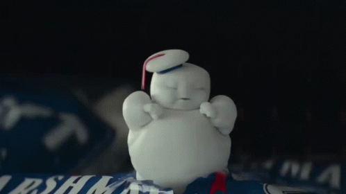 Stay Puft Marshmallow Man Happy Smile GIF