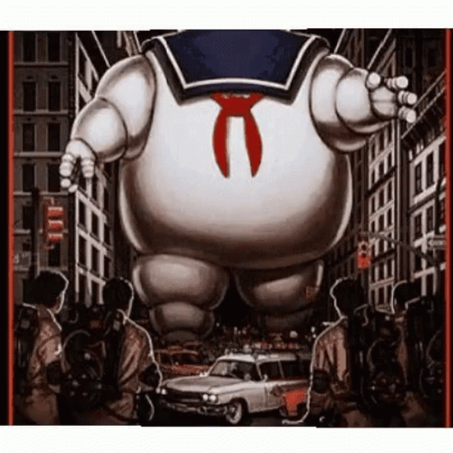 Stay Puft Marshmallow Man Ghostbusters Mobile Art GIF
