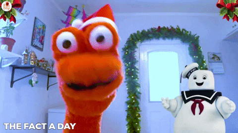 Stay Puft Marshmallow Man Hand Puppet GIF