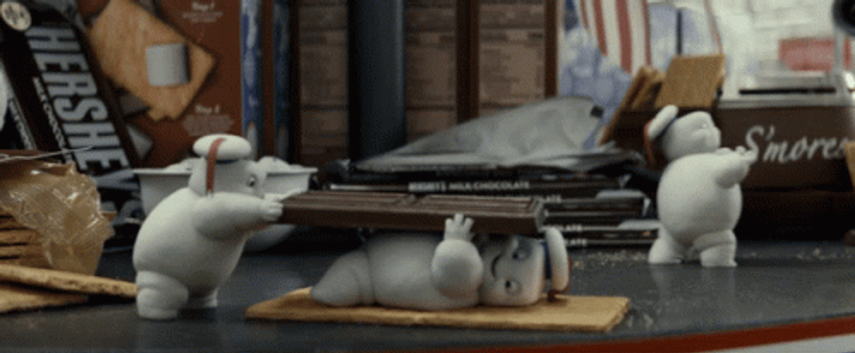 Stay Puft Marshmallow Man GIF