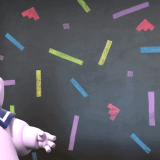 Stay Puft Marshmallow Man Walking By GIF