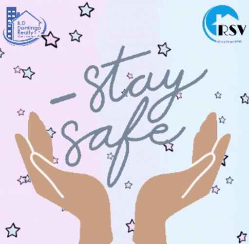 Stay Safe Caring Hands Animation GIF