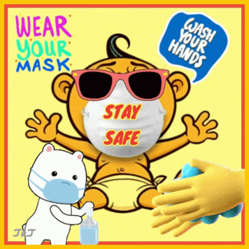 Stay Safe Hand Washing GIF