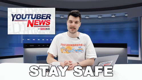 Stay Safe Warning Message GIF
