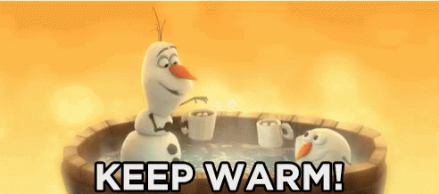 Stay Warm Olaf Getting Hot Bath GIF