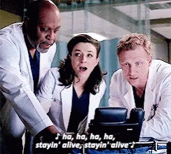Stayin Alive Greys Anatomy Owen Lexie Richard GIF