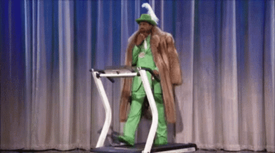 Stayin Alive Pimp On A Treadmill GIF